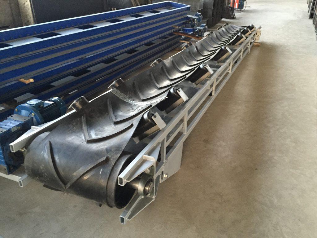 Конвейер с шевронной лентой