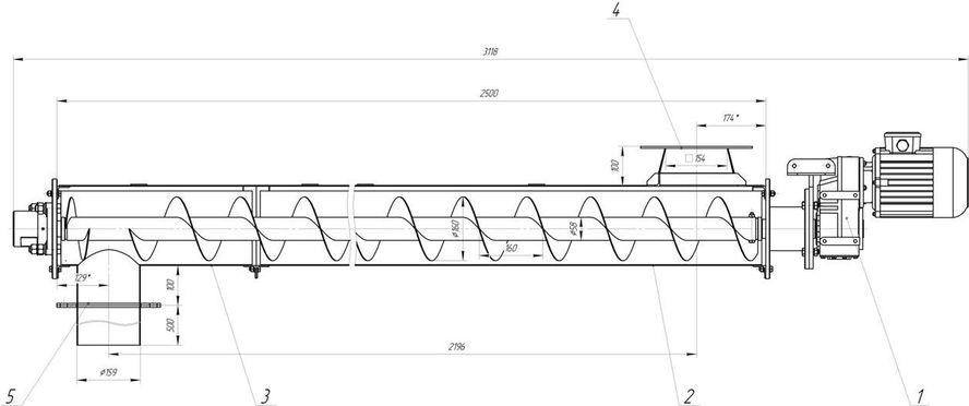 Транспортер из нержавеющей стали